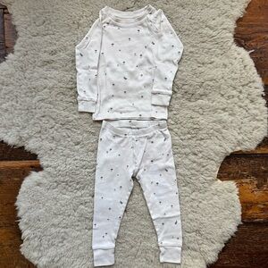 Colored Organics White Kids Pajama Set